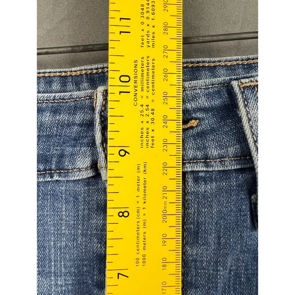 Levi 721 High Rise Skinny Womens 31 Jeans Blue Distressed Denim Good